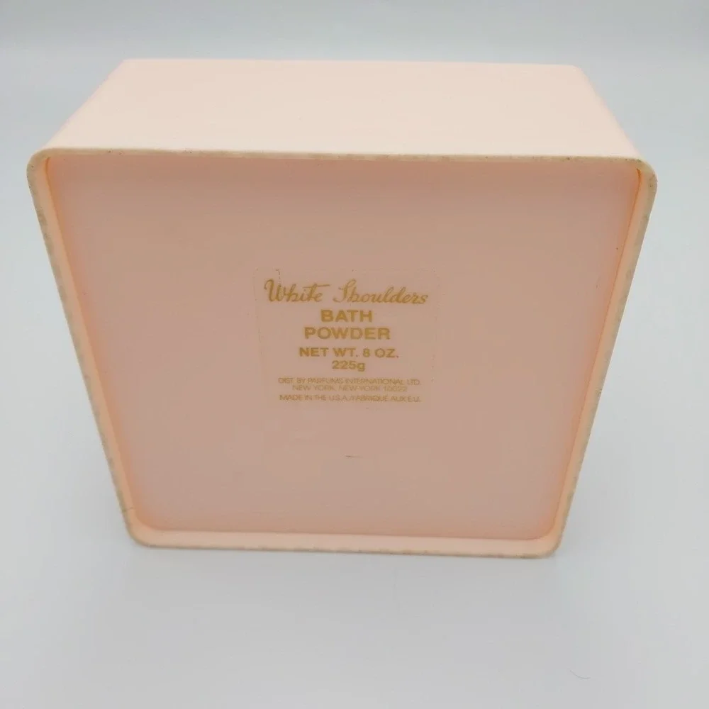 Vintage White Shoulders Bath Powder Empty Jar Vanity‎ Collectible Retro